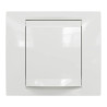 Unica - plaque de finition IP44 - Blanc - 1 poste