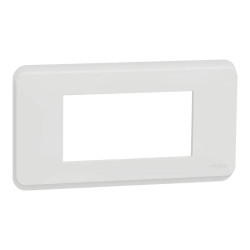 Unica Pro - plaque de finition - Blanc antibactérien - 4 modules