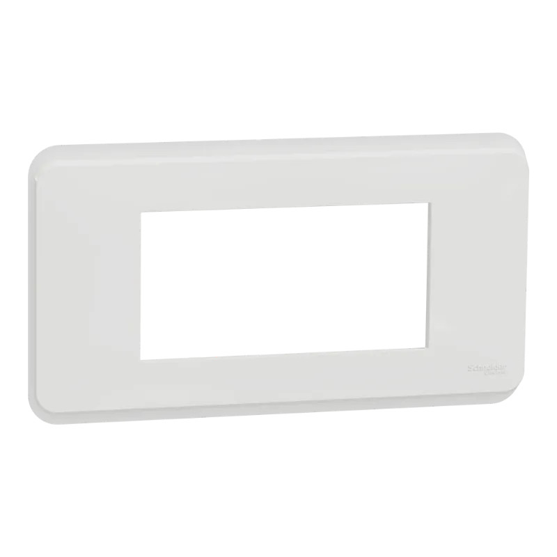 Unica Pro - plaque de finition - Blanc antibactérien - 4 modules