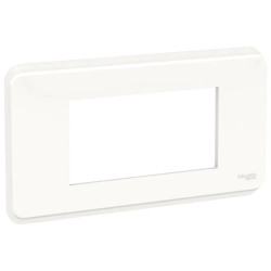 Unica Pro - plaque de finition - Blanc antibactérien - 4 modules