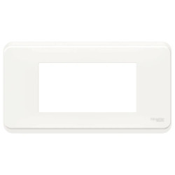 Unica Pro - plaque de finition - Blanc antibactérien - 4 modules