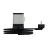 Unica System+ - clip bureau S design - 3 PC + USB A+C 3,1A - 2m - anthra/tissu