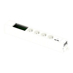 Unica System+ - nourrice précâblée M - 4x 2P+T + USB A+C +VDI 4 mod - blanc