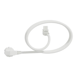 Unica System+ - cable spécifique pour nourrice M - 2,5mm2 - 3m - coudé - blanc