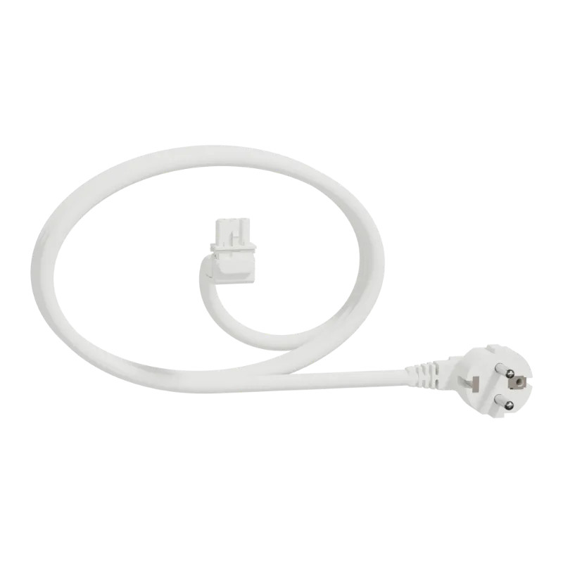 Unica System+ - cable spécifique pour nourrice M - 2,5mm2 - 6m - coudé - blanc