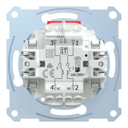 D-Life - bouton poussoir double - BP NO + BP NF - 10A - méca seul