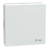 D-Life - enjoliveur pour commande simple IP44 avec joint - blanc lotus