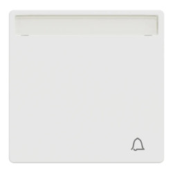 D-Life - enjoliveur pour commande simple avec porte-étiquette - blanc nordic mat