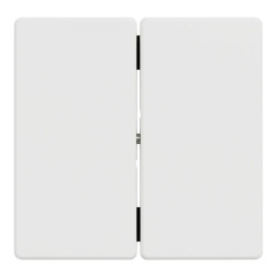 D-Life - enjoliveur pour commande double sans marquage - blanc nordic mat