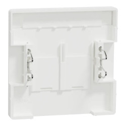 D-Life - enjoliveur prise double RJ45 S-One - porte-étiquette - blanc nordic mat