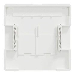 D-Life - enjoliveur prise double RJ45 S-One - porte-étiquette - blanc nordic mat