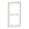 D-Life - cadre de finition - blanc nordic mat - 2 postes