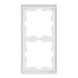 D-Life - cadre de finition - blanc nordic mat - 2 postes