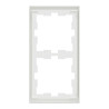 D-Life - cadre de finition - blanc nordic mat - 2 postes