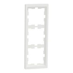 D-Life - cadre de finition - blanc nordic mat - 3 postes