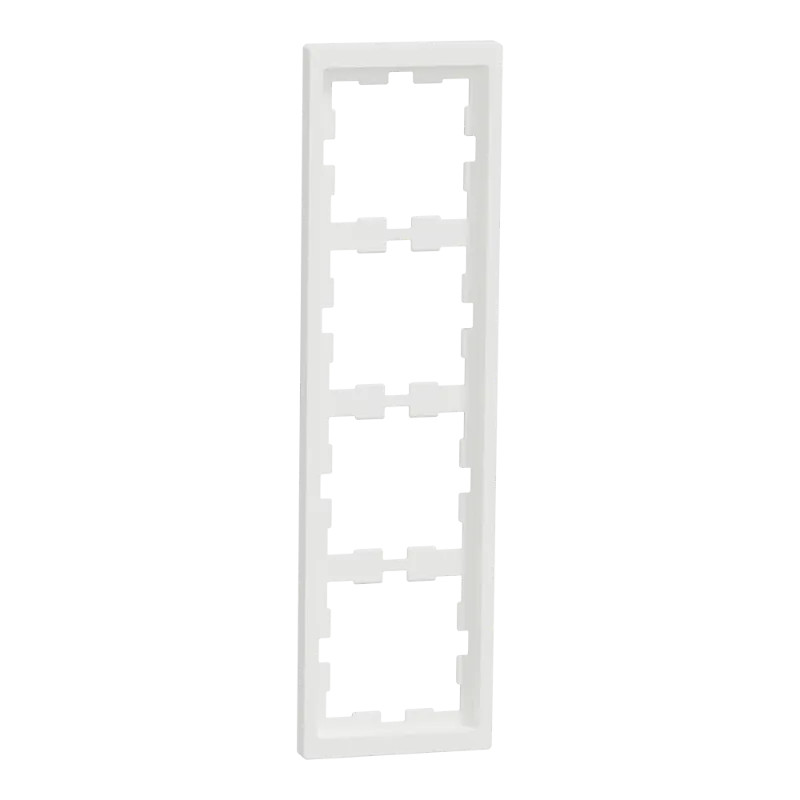 D-Life - cadre de finition - blanc nordic mat - 4 postes