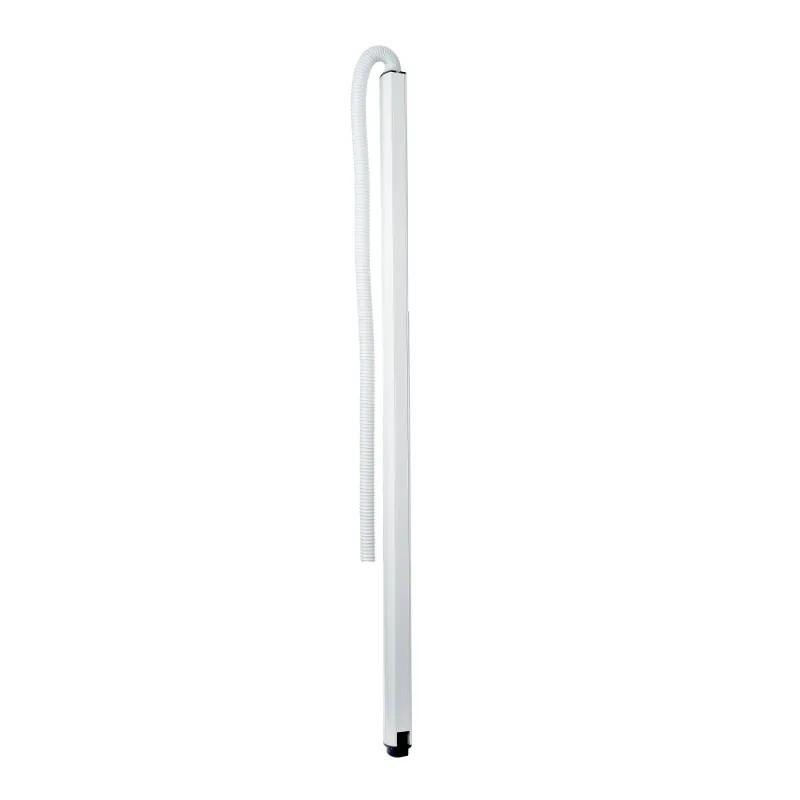 OptiLine 45, colonne mobile aluminium laqué blanc polaire 1 face 2,45 m