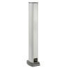 OptiLine 45 - colonnette aluminium laqué blanc polaire - 2 faces - 0,7 m