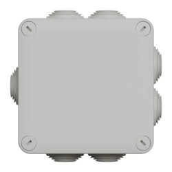 Mureva Box, boite de dérivation IP55 + embouts 105x105x55, gris