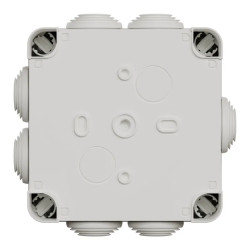 Mureva Box - boite de dérivation avec embouts - 105x105x55 - IP55 - blanc polair