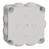 Mureva Box - boite de dérivation avec embouts - 105x105x55 - IP55 - blanc polair