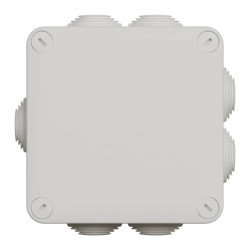 Mureva Box - boite de dérivation avec embouts - 105x105x55 - IP55 - blanc polair