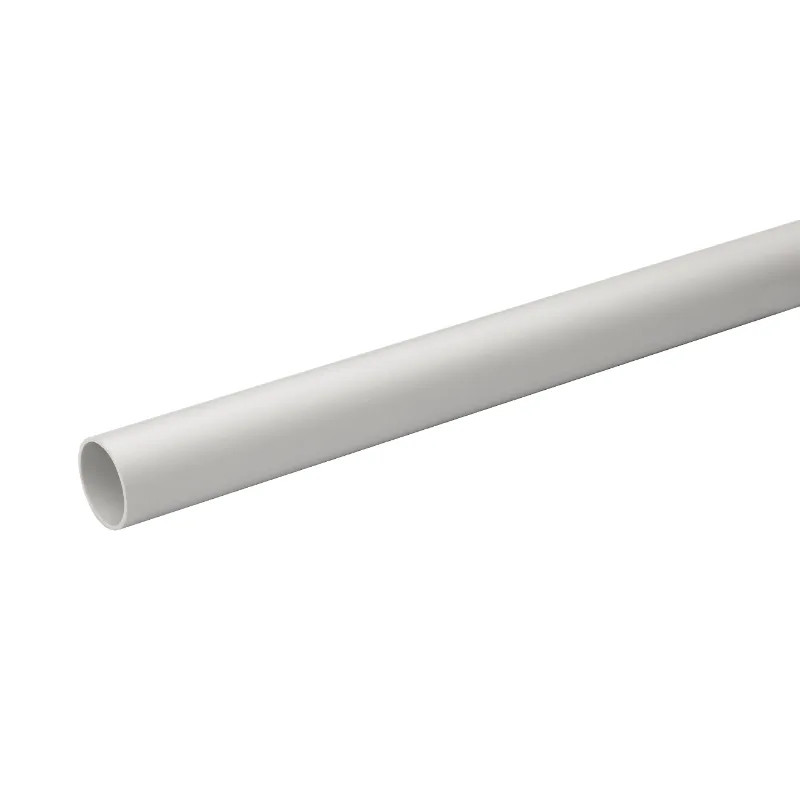 Mureva Tube - conduit rigide non tulipé PVC gris - Ø25mm/3m - au mètre linéaire