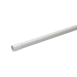 Mureva Tube - conduit rigide tulipé PVC gris - Ø16mm/2m - au mètre linéaire