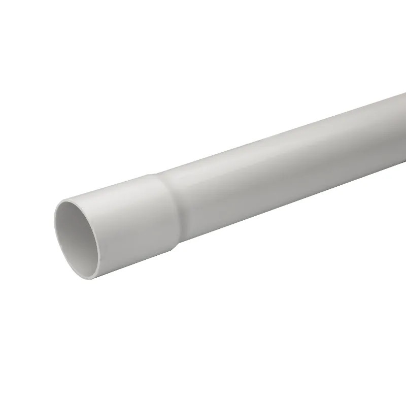 Mureva Tube - conduit rigide tulipé PVC gris - Ø40mm/3m - au mètre linéaire