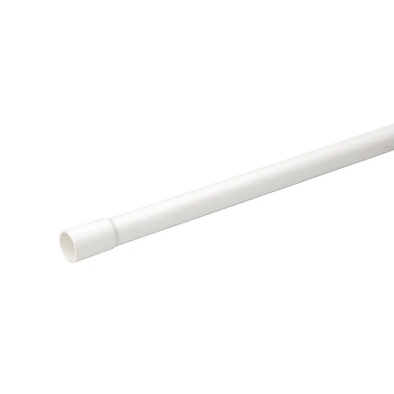 Mureva Tube - conduit rigide tulipé PVC blanc - Ø25mm/3m - au mètre linéaire