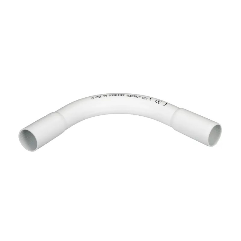 Mureva Tube - coude pour conduit rigide - Ø20mm - IP40 - blanc polaire