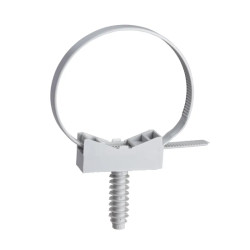 Mureva FIX - Instacables pour conduits Ø40-63 mm - Blanc - avec Cheville filetée