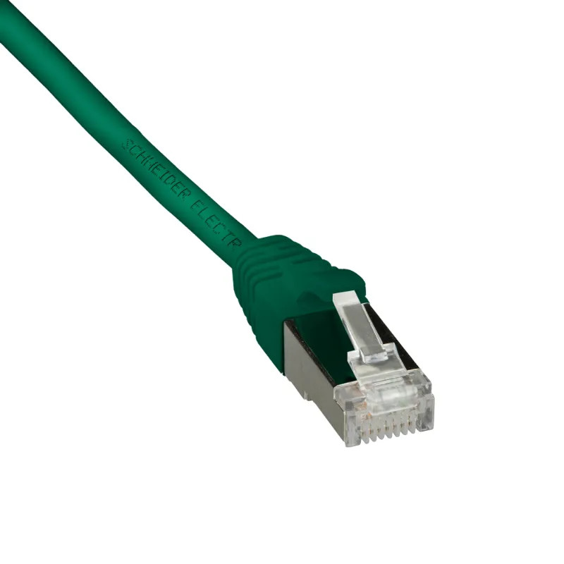 Actassi - cordon CL-MNC F/UTP 4 paires cat. 6 LSZH - 2 mètres - vert