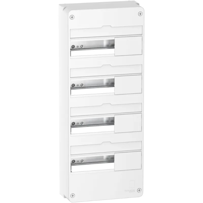 Resi9 - Coffret en saillie Blanc (RAL 9003)- 4 rangées de 13 modules