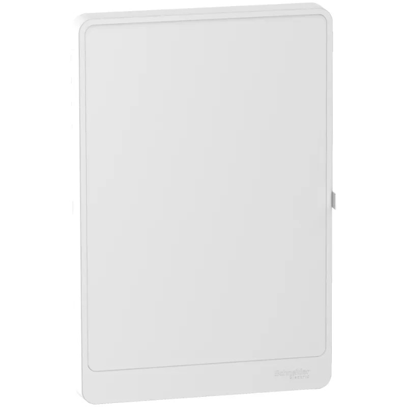 Resi9 - porte Styl blanche (RAL 9003) pour coffret 2 rangées de 13 modules