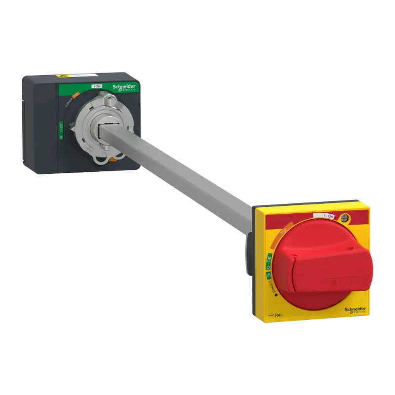 ComPacT NSXm - commande rotative prolongée IP65 rouge/jaune pour NSXm