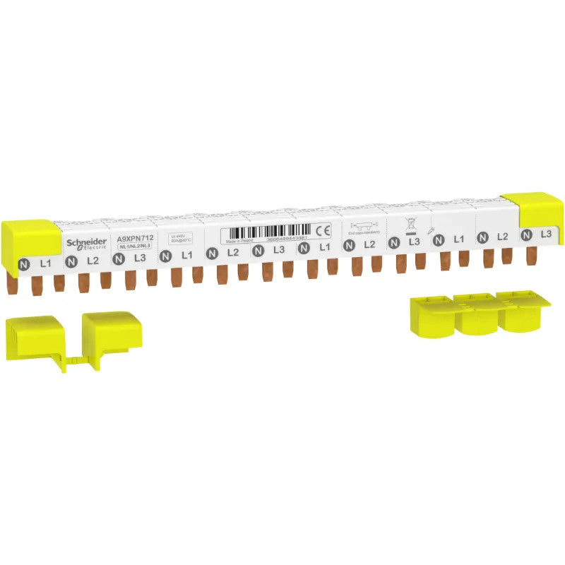 Acti9 iDT40 - Peigne horizontal - 3P+N - 12 modules de 18mm - 80A