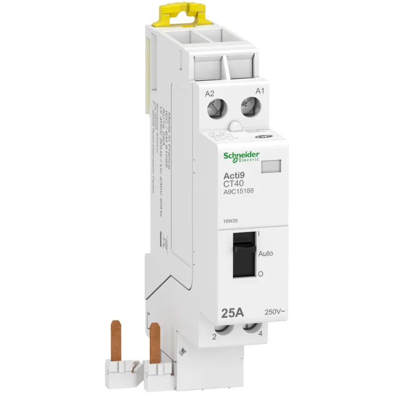 Acti9 iDT40 CTHC - Cont. à raccord. rapide Heures Creuses - 25A 2P - 2O - 230Vca