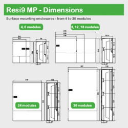 Pragma - mini coffret en saillie - 1x4 mod. - portillon transp. - bornier terre