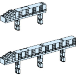 Linergy FM - Répartiteur 1/2 rangée à connexion rapide - 4P 63A - (Multiclip)