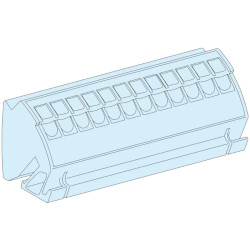 Linergy TB - Bloc de terre à connection rapide - 12 x 4 mm² - lot de 4