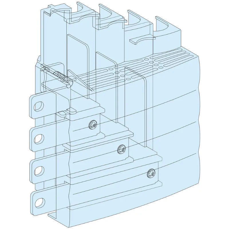 PrismaSeT G - Bloc raccordement arrivée NS-INS250 haut