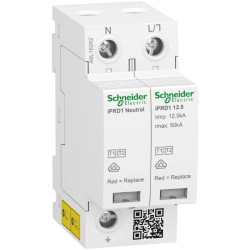 Acti9 - Parafoudre iPRD1 12,5r - 1P+N - Débro T1 - 350V - Report signal - TT/TN