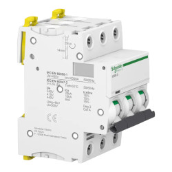 Acti9 iC60N - Disjoncteur - 3P - 6A - Courbe D - 400Vca - 6000A/10kA