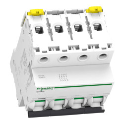 Acti9 iC60N - Disjoncteur - 4P - 6A - Courbe C - 400Vca - 6000A/10kA