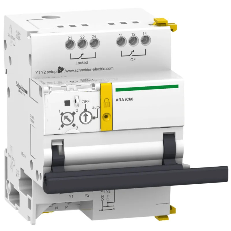 Acti9, ARA iC60 automatisme de réarmement pr disjoncteur 1P 1P+N 2P 230VCA 50Hz