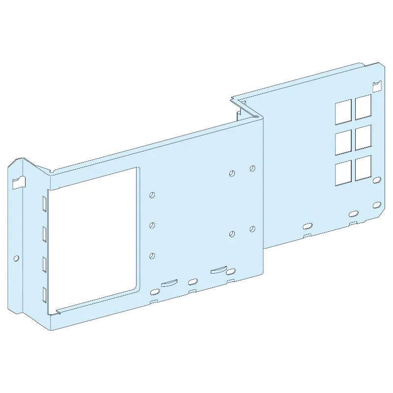 PrismaSeT G - Platine NSX-INS250 horiz. - fixe-cde maneton-L600-RAL9003