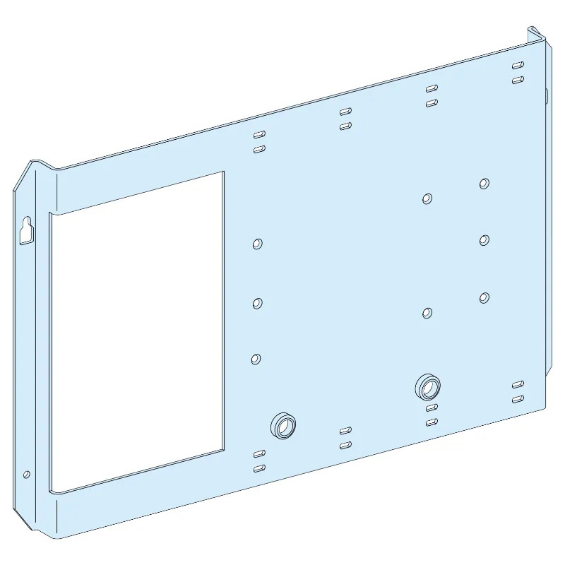 PrismaSeT G - Platine NSX630 horizontal - fixe-Cde maneton-RAL9003