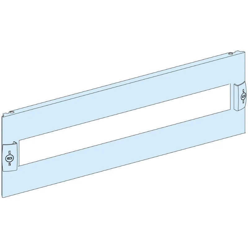 PrismaSeT G - Plastron modulaire découpé - 2M - L600-RAL9003