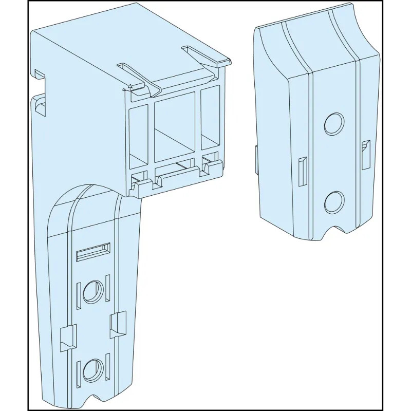 PrismaSeT G - Supports adaptables pour goulotte horizontale - lot de 10